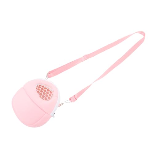 Toddmomy Breathable Hamster Travel Carrier Bag Portable Pet Pouch with Shoulder Strap for Small Animals Versatile Use as Bed Carrier for Hamsters Guinea Pigs and Chinchillas