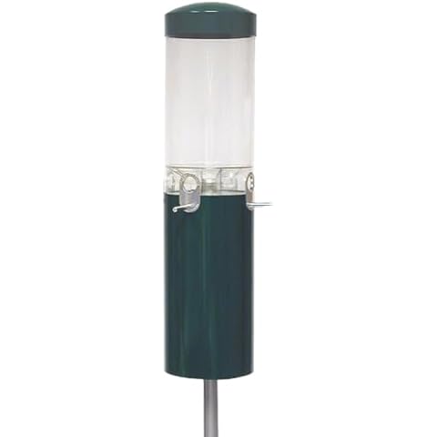 Bird's Choice Classic Squirrel Proof Bird Feeder - Wild Bird Pole Mounted Backyard Birdseed Feeder, Weatherproof with Squirrel Baffle Cover