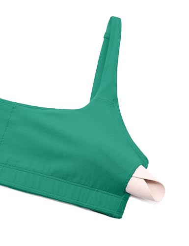 Image of CRZ YOGA Butterluxe Square Neck Sports Bras | Light Support, Removable Pads, Yoga, Extremely Soft, Low Coverage, Adjustable Spaghetti Straps, for Women