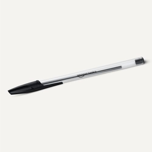 Image of Amazon Basics Ballpoint Pens, Medium Point 1.0mm, Black Ink, 36-Pack