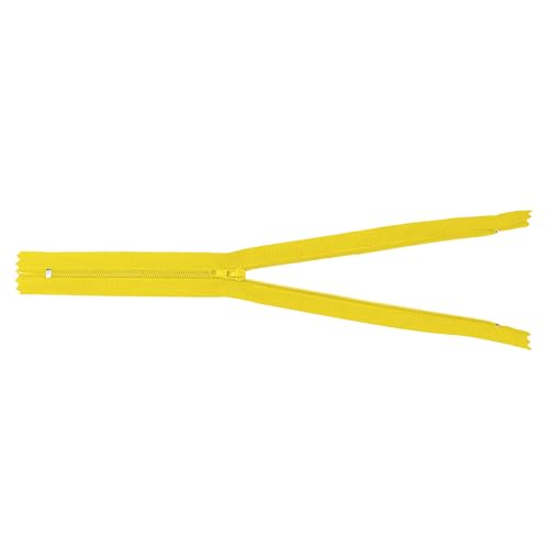 Image of Mandala Crafts 60 Mustard Yellow Closed-End 22 inch Nylon Zippers for Sewing
