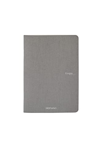 Cahier à reliure agrafée Fabriano Ecoqua Original gris en papier premium texturé