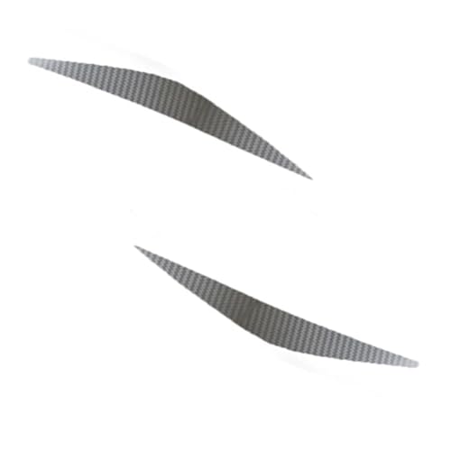 Adhesivo Decorativo Para Faro Delantero, Ceja, Fibra De Carbono, Para Párpados, Línea De Ojos, Guardabarros, Compatible Con Chevrolet Malibu Embellecedor de párpados(Silver)