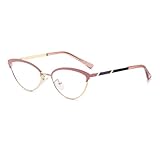 Cat Eye Small Frame Fashion Lens Metal Point Paint Spring Hinge Frame Cross-Border Men And Women Glasses,m3099