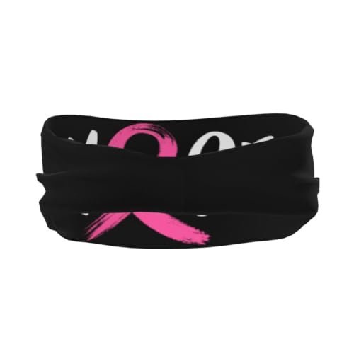 Image of Breast Cancer Hope Sports Headbands Moisture Wicking Workout Headband Sweatband Headbands for Running Cycling Football Yoga Hairband for Men Women