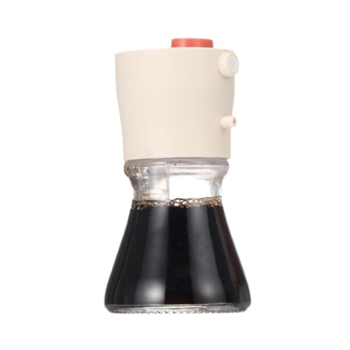 Generisch Dispensador de de cocina – Vertedor de vinagre compacto de 80 ml y dispensador de vidrio compacto para aceites para condimentar la cocina casera, hornear, ensalada, barbacoa, bar