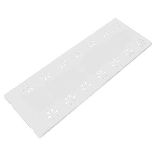 GARVALON Estante Ajustable de Tensión para Armarios Divisor Expandible sin Clavos Balda Extensible para Ropa y Almacenamiento Hogares Diseño Duradero de Plástico para Armarios Despensas y