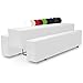 Produktbild Beautissu gepolsterte Bierbank Husse & Biertisch Husse Komplettset  5 TLG. Hussen Set 50 cm breite Festzeltgarnitur mit Sitzpolster in Weiß - Comfort M