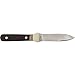 Old Timer 162OT Boot Knife 7.8in High Carbon Stainless Steel Full Tang Fixed Blade Knife with 3.8in False Edge Blade, Black Sawcut Handle, and Leather Belt Sheath for Camping, Hunting, and Outdoors
