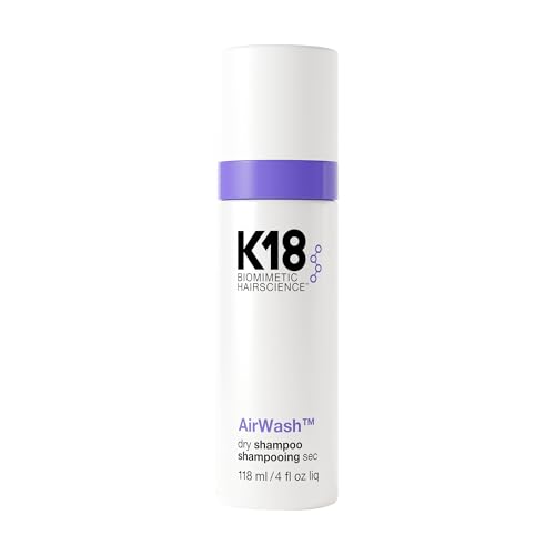 K18 AirWash™ Dry Shampoo, Non-Aerosol, Balances Scalp & Controls Excess Oil Production, 4 Fl Oz
