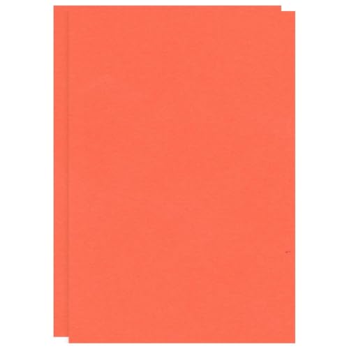 Image of CVANU Premium A4 Color Paper Sheets Okaya Orange 120 GSM Color Art Papers for Kids DIY Arts and Crafts| Scrapbooking| Card Making (Pack of 75)