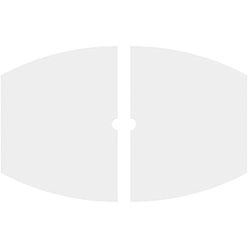 Image of Ekena Millwork CMP38X25KY2-02000 Kailey Architectural Grade PVC Contemporary, Two Piece Urethane Ceiling Medallions 38 inchW x 25 3 /8 inchH x 2 inchID x 20 1 /2 inchC x 1 inchP