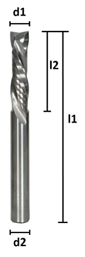 Fresa para madera helicoidal de metal duro integral para cortes limpios en MDF 2