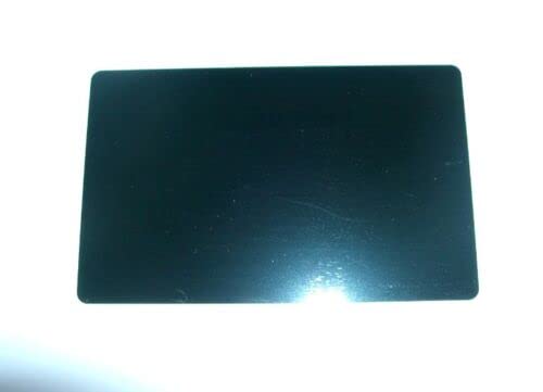 Lot de 100 cartes de visite vierges en métal gravées au laser Noir 8,6 x 5,3 cm (0,45 mm)