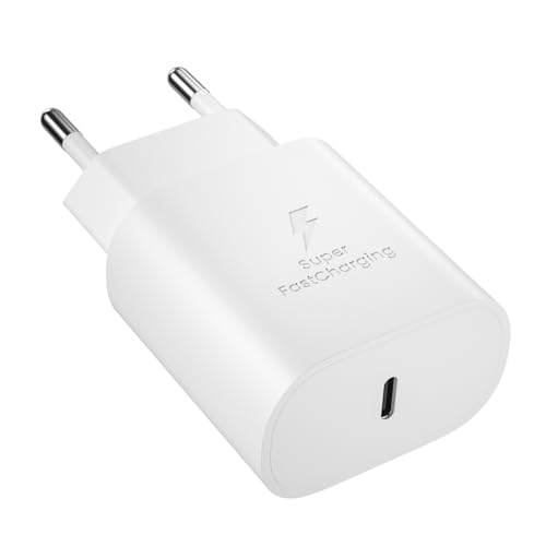 Cargador USB C, Cargador 25W Carga rápida, para Samsung Galaxy A17 A16 A15 A56 A55 S25 S24 S23 S22, Enchufe Carga Rápida, Enchufe Tipo c, para iPhone 16 15 14 13 12 11/ Pro MAX, Adaptador Tipo C