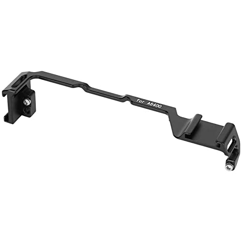 KBREE Accesorios para cámara de aleación de aluminio placa de expansión externa placa de liberación rápida doble extremo soporte de zapata fría para cámara Sony A6300/A6400