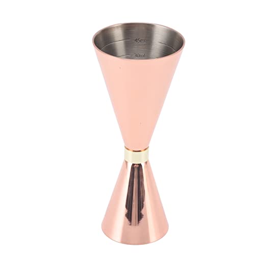 Jigger, 30mm à 60mm Double Cocktail Jigger Toucher Confortable pour la Maison (Placage de cuivre)