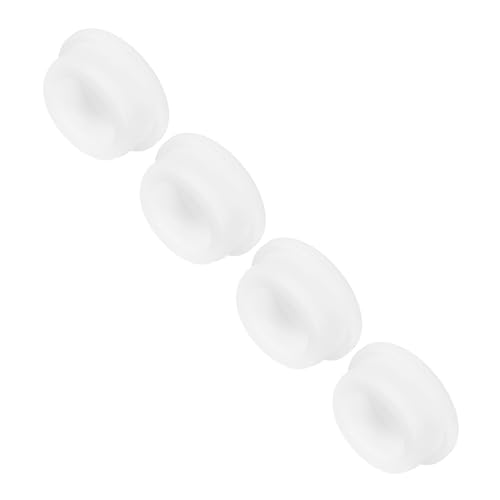 Image of MECCANIXITY 4Pcs T-Shaped Silicone Plugs 34.8mm 1-3 /8 Inch Dia Snap in Plug Hole Seal Cover Round Rubber Stopper for Kitchen Rubber Bulkheads Waterproof Sealing Plugs White