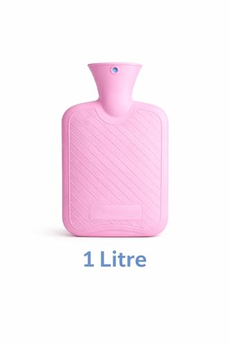 Image of FIDEO (1 Litre) Rubber Hot Water Bag for Hot and Cold Therapy | Non Electric Heating Bottle for Pain Relief Period Cramps Muscle Aches Back Neck Shoulder Comfort | Leak Proof Design