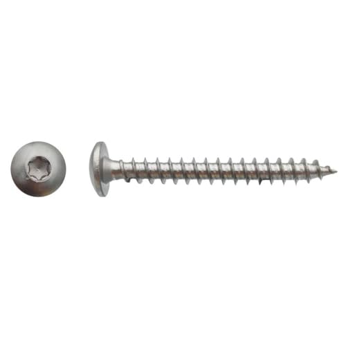 Vis pour penture Torx TX30 6x35mm D-Work la quincaillerie durable en acier inox A2