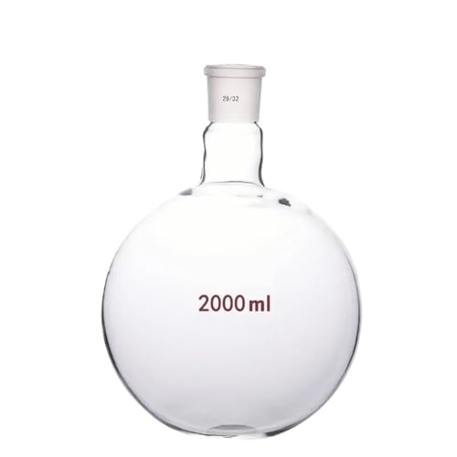 Centrifuger, Flacon rotatif de 2000ml, flacon d'évaporation de forme ronde, accessoires de remplacement for évaporateur rotatif, calibre NS 29/32