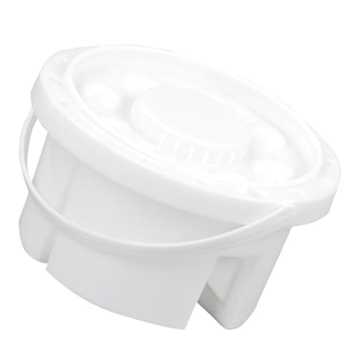 Operitacx Travel-Friendly Watercolor Painting Kit Portable Brush Cleaning Bucket Palette Holder for Outdoor Use