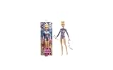 Barbie Rhythmic Gymnast Blonde Doll (12-in/30.40-cm) with Colorful Metallic Leotard, 2 Clubs & Ribbon Accessory, Great Gift for Ages 3 Years Old & Up