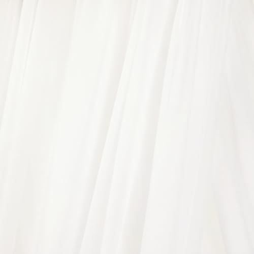 Image of MLMC Ivory White Wedding Arch Draping Fabric 2 Panels 29 inch x 20 FT Extra Long Gauze Drapes Sheer Backdrop Curtains 6.6 Yards Outdoor Drapery Panels for Wedding Baby Shower Party Ceiling Decoration