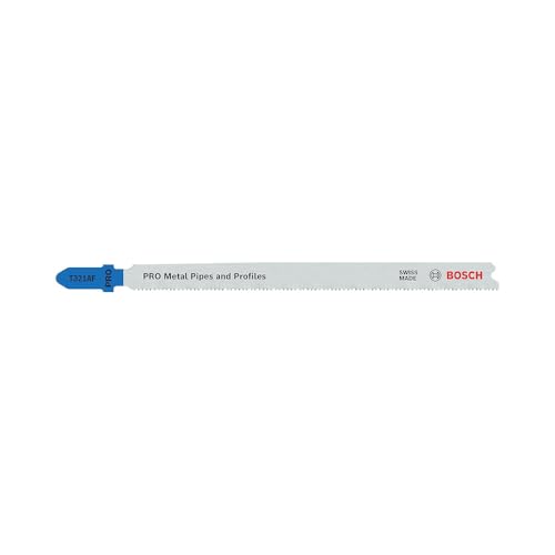 Miniatura 10 de Bosch Pro Metal Pipes And Profiles T321af - Hoja De Sierra De Calar 2 Unidades, Para Tubos Y Perfiles De Metal, Chapa De Acero, Longitud De 132 Mm, Accesorio Profesional