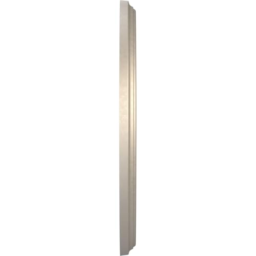 Image of Ekena Millwork CMP10BECSV Berkshire Thermoformed PVC Ceiling Medallion (Fits Canopies up to 4 1 /2 inch), 10 inchOD x 3 1 /2 inchID x 3 /4 inchP, Metallic Silver Metallic