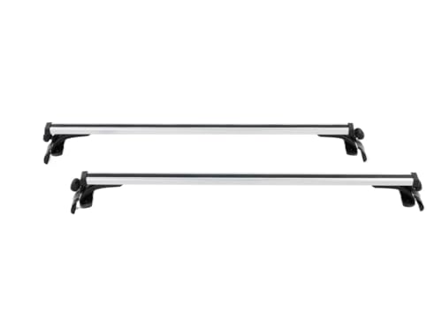 Barras cruzadas de techo en aleación de aluminio, baca universal de alta resistencia 122-130cm
