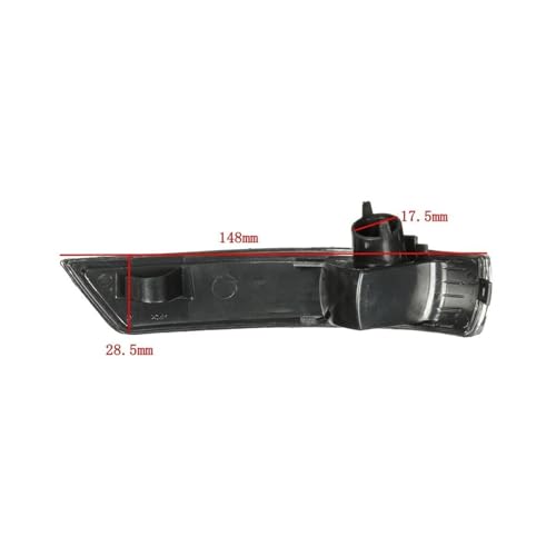 Lámpara LED espejo retrovisor Ford Focus 2 3 luz curva intermitente 3