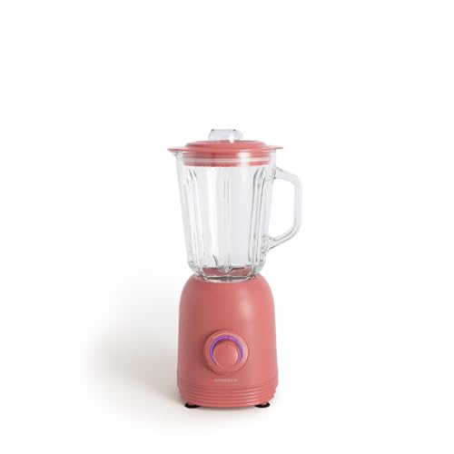 CREATE/BLENDER PULSE 800 / Batidora de jarra de estilo americano terracota / 2 velocidades, capacidad 1,5L, sistema de seguridad, cable de 1m, 4 cuchillas de acero inoxidable, 800W