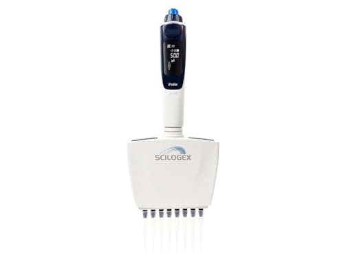 Scilogex 714112219999 - iPette Plus 8-Channel Electronic Pipettor, 10-100ul, 110-220V, 50/60Hz, US Plug
