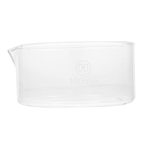 NAMOARLY 1pc Glass Crystallization Dish Crystallizing Dish Erlenmeyer Flask Lab Boiling Flasks Evaporating Dish Crystallizing Bowl Laboratory Beakers Crystallization Tool Transparent