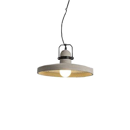 Suspension grise en ciment pour îlot de cuisine luminaire d'art en fer décoratif ajustable