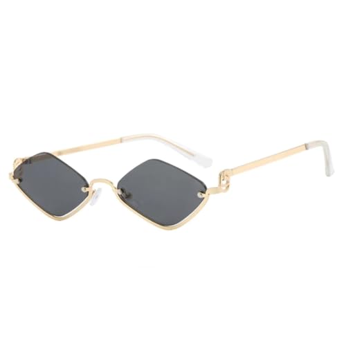 Lunettes de soleil punk demi-montures UV400 pour conduite et voyage