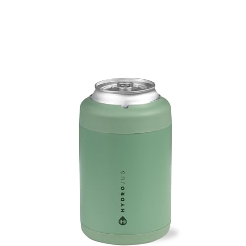 Image of HydroJug Can Cooler 12 oz, Stainless Steel Can Holder, Sage
