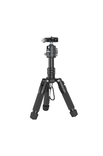 SMALLRIG VT-20 52 cm Mini Trépied de Bureau en Aluminium avec Rotule 360°, Trépied de Bureau Compact pour Caméscope Vidéo Appareil Photo Reflex Numérique, Charge Jusqu'à 6 kg - 4289