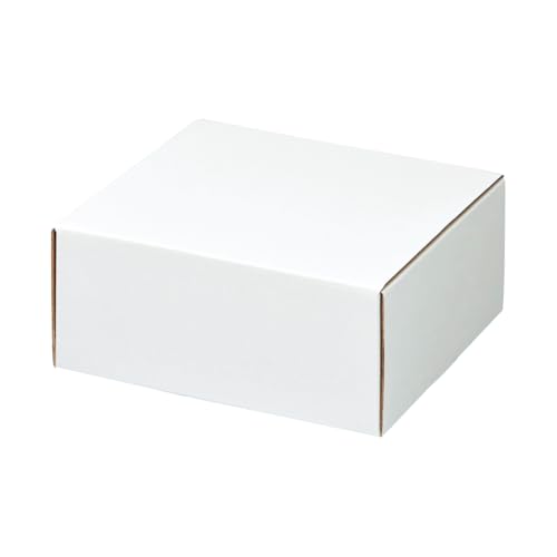 【10枚】ギフトボックス ホワイト 15.5×15.5×6.5cm【 ギフト ラッピング ボックス 箱 白 ダンボール約1.5mm厚 ストア・エキスプレス 】 61-286-2-8_36092-386