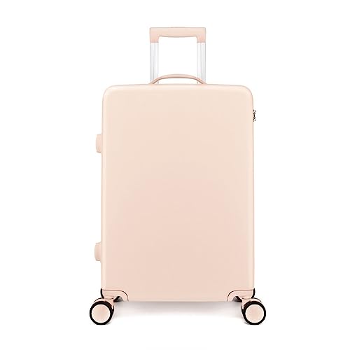 Luggage, Universal Wheel Trolley Case 22-inch Suitcase 20-inch Boarding Case Durable and Shock-Absorbing, English Travel (Pink 28 inches)