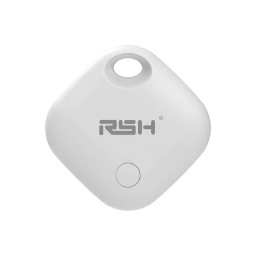 RSH Android Smart Tag – 1 paquete, buscador de llaves, Google Mi dispositivo Buscar APP (Android solamente), buscador de llaves Bluetooth para equipaje/bolsas/maletas/cartera/recargable(tipo C, blanco