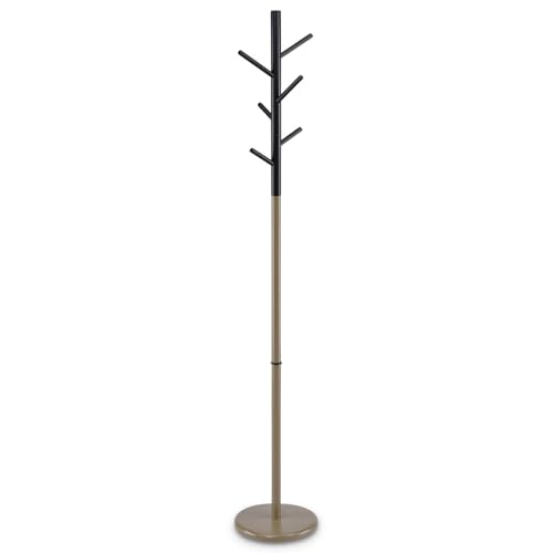 Perchero Enrico con 6 ganchos color champán