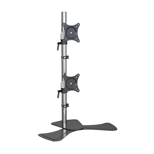 GLigeT Ergonómico Soporte for monitor de pantalla apilable verticalmente, soporte independiente for dos monitores que se adapta a pantallas de 17 a 27' de hasta 17,6 lb Escritorio para Pantallas