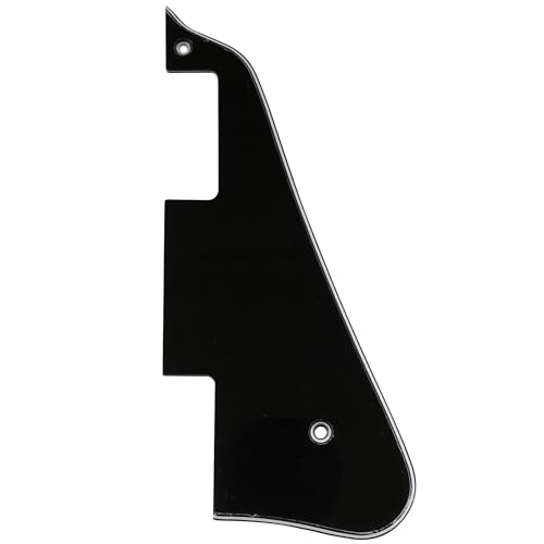 Musiclily Pickguard Golpeador para Epiphone Les Paul Standard de Fabricación China Stile Moderno, 3 capas Negro