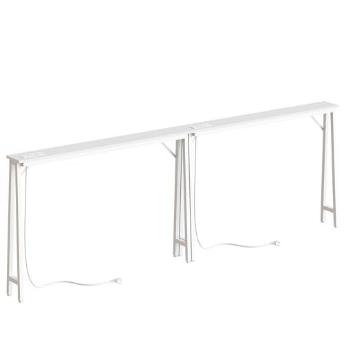 YATINEY 15 cm breite Konsolentische, 2er Set, Lange schmale Flurtische,...