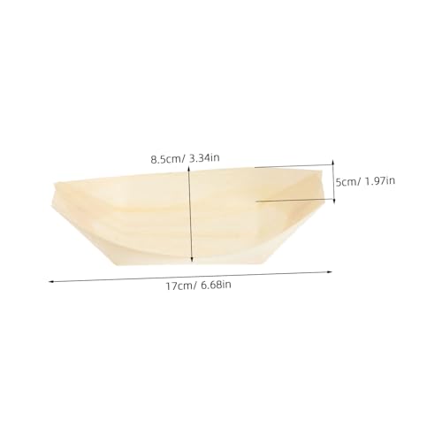 Platos desechables de madera sintética para sushi 6" x100 miniatura 2