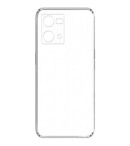 Image of Transparent Soft Silicone TPU Flexible Back Cover Compatible with Oppo F21 Pro + Screen Guard