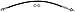 Dorman H622665 Rear Passenger Side Brake Hydraulic Hose for Select Hyundai Models