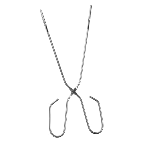 Holibanna 1Pc Stainless Steel Food Clip Kitchen Serving Tong for Barbecue Bread Cooking Ergonomic Design High End Durable Kitchen Tool Suitable for Home Hotel and Restaurant Use